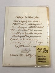 1934 Yellowstone 5 Cent Stamp with Handmade Card and Envelope