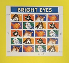 1997 USPS Bright Eyes * Scott #3230-3234a * $.32 Postage Stamps * Sheet of 20