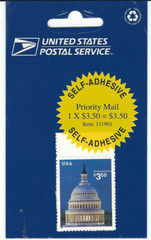 Scott # 3472…$3.50…U.S. Capitol In Original Postal Wrapper