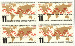 USA 11¢ Int’l Telecommunication Union Postage Stamp #1274 x 100 Singles