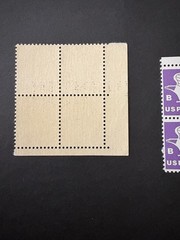 US Eagle A & B Rate Stamp Plate Blocks Lot of 2 MNH Vintage