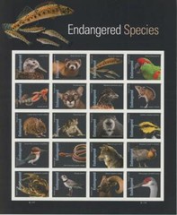 US SCOTT 5799 SHEET OF 20 ENDANGERED SPECIES FOREVER STAMPS MNH
