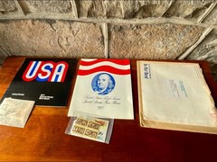 USPS 1971 and 1972 Postage Stamp Mini Albums with ORIGINAL STAMPS sealed In Bag