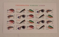 USPS Freshwater Fishing Lures Forever Stamps Sheet of 20 Free Shipping