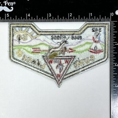 Sumi Lodge #342 1946-1996 Flap Patch 50th Year BSA Boy Scouts OA ▪ Embroidered