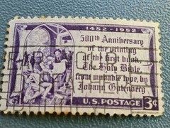 500 anniversary stamp to Holy Bible