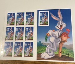 2 Packs Bugs Bunny Looney Tunes 32 Cent Postage stamps sealed never opened