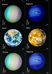 VIEWS OF OUR PLANET Vintage USPS STAMP PAGE with 16 FOREVER STAMPS