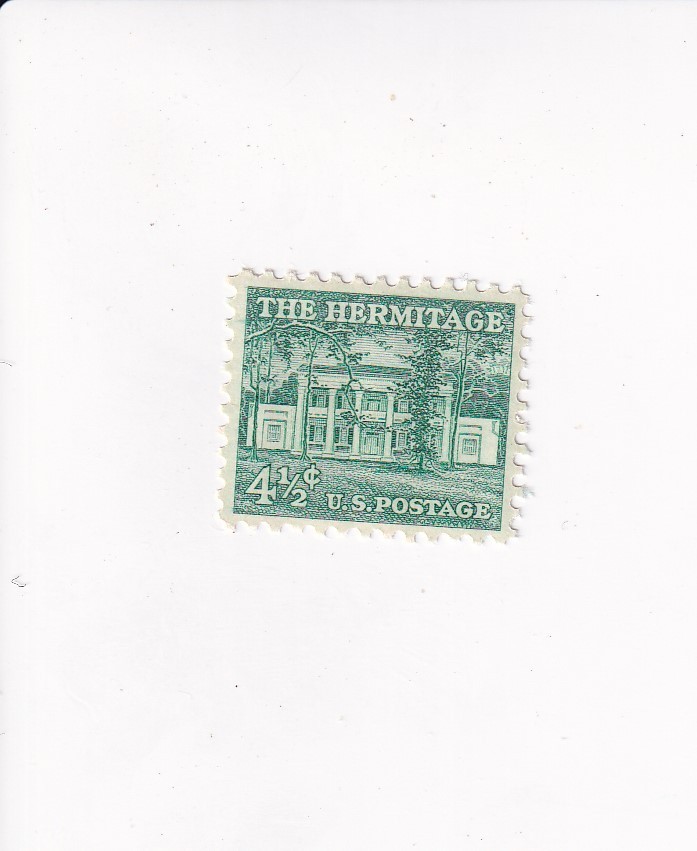 US Stamp 4 1/2 Cents THE HERMITAGE ROTARY PRESS PRINTING NOT POSTMARKED