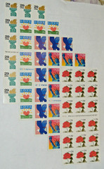 Five Booklets x 18 = 90 of Different Assorted Mixed Designs of 29¢ US Stamps USA