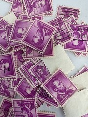 Cancelled Vintage US Presidential Definitive Stamp Mixture Lot