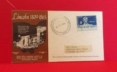 Stamps – 4 Cent Abraham Lincoln Stamp, Third Ohio Campaign Speech, 1959