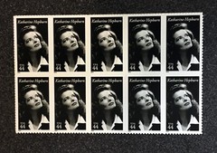 2010USA #4461 44c Katharine Hepburn – Legends Hollywood – Block of 10 From Sheet