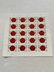 20 stamps USPS ( 1 SHEET ) FIRST CLASS FOREVER HEARTS Sealed With Love 2012 US