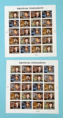 SCOTT #4248-4252 AMERICAN JOURNALISTS – 2 Sheets x 20 = 40 STAMPS 42¢ FV$16.80