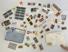 Vintage Worldwide Stamp Collection Lot USA and International Commemoratives