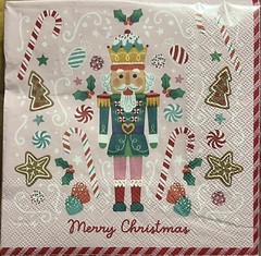 TWO Paper Lunch Decoupage Art Craft Napkins – CHRISTMAS NUTCRACKER=8 Pics