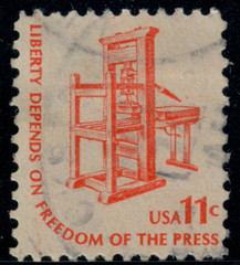 USA – 1975 – Americana Issue – Printing Press – 11¢ – #3526