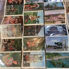 Showa retro Taiwan travel souvenir landscape and culture cards 24-piece set 48