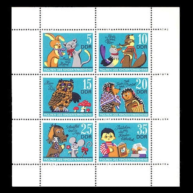 k6420 TV show character Germany 1972 foreign stamp 6-stamp sheet unused