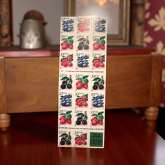 US Scott #3297b Booklet of 20 33 Cent Fruit Berries Stamps Unused