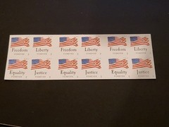 20 USPS 1st-Class FOREVER Stamps – Jutice Equality Freedom Liberty (COLLECTIBLE)