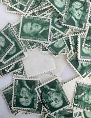 Cancelled Vintage US Presidential Definitive Stamp Mixture Lot