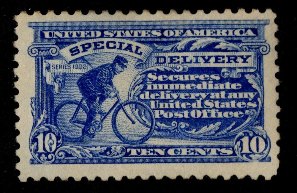 US SPECIAL DELIVERY STAMP Sc#e 9 CAT. VAL. $190