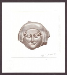 FRANCE 1995 Special proof The funerary mask singed by engraver.
