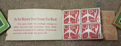 US AIR MAIL STAMPS 85 CENT BOOKLET W/ 10/12 SEVEN-CENT STAMPS
