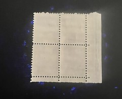 1958 #1036 4¢ Abraham Lincoln plateblock stamp