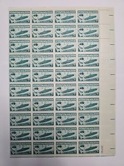 Stamp US Postage 3c 3 Cent Sheet OF 40 Stamps International Naval Review Jamesto