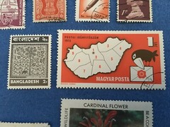 Vintage Collection of Stamps primarily from 1970s