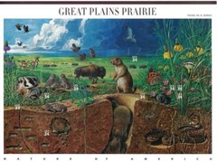 US SCOTT 3506 PANE OF 10 GREAT PLAINS PRAIRIE 34 CENT FACE MNH 3RD IN SERIES