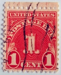 United States 1 Cent Postage Due Stamp