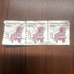 Conestoga Wagon-1800’s 3 cent Stamp (3pcs) good condition