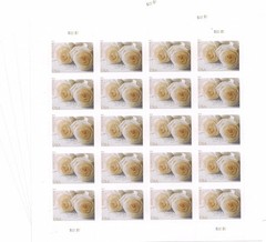 Booklet Of 20 Stamps To Rose Flower – USPS Stamps