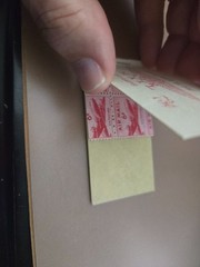 partial booklet 1949 C25 Scot 6 cent air mail stamps. UH,OG