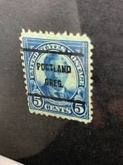 U.S. #586 5 cents Roosevelt Cancel Portland Used (1x)