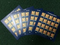 .70 Postage. One Sheet Of 20 Stamps Self Adhesive.