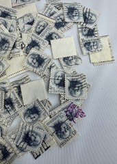 Cancelled Vintage US Presidents Stamp Lot George Washington 5 cent Liberty