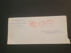 Vintage 1964 New York Worlds Fair / VFW Postmarked Stamped Envelope