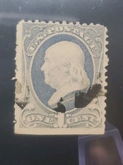 US Stamp Scott#206 1881 1c Franklin