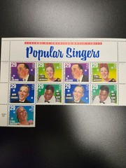 Collectors Lot of Jazz Singers/Popular Singers Postal Stamps – NEW – not hinged