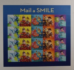 US SCOTT 4677 – 4681 PANE OF 20 DISNEY PIXAR MAIL A SMILE FOREVER STAMPS MNH