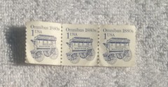 USPS Omnibus 1880s 1 Cent – 3 Unused Stamps