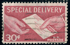 USA – 1954 – Special Delivery – Delivery of Letter – 30¢ – #3796