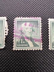 George Washington Vintage 1912 Green 1 Cent US Postage Stamp 8 (3 stamp lot)
