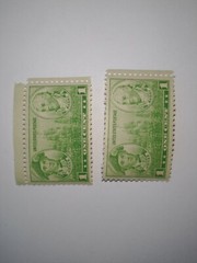 Lot of 2 1936 US Stamp Scott #790 Pair 1 Cent Jones/Barry UNUSED FREE SHIP #1