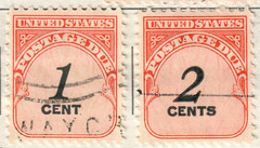 USA – Postage Due – 1959 Numeral Stamps #2
